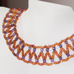 Necklace - Dentelle Vashti - Necklace - Laiton bronze